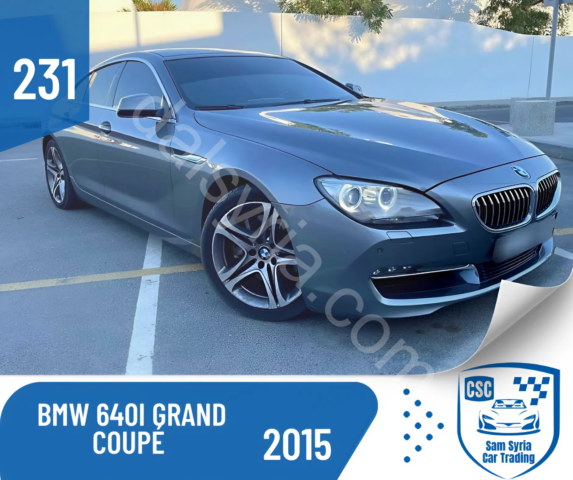 للبيع BMW 640i Grand coupé 2015