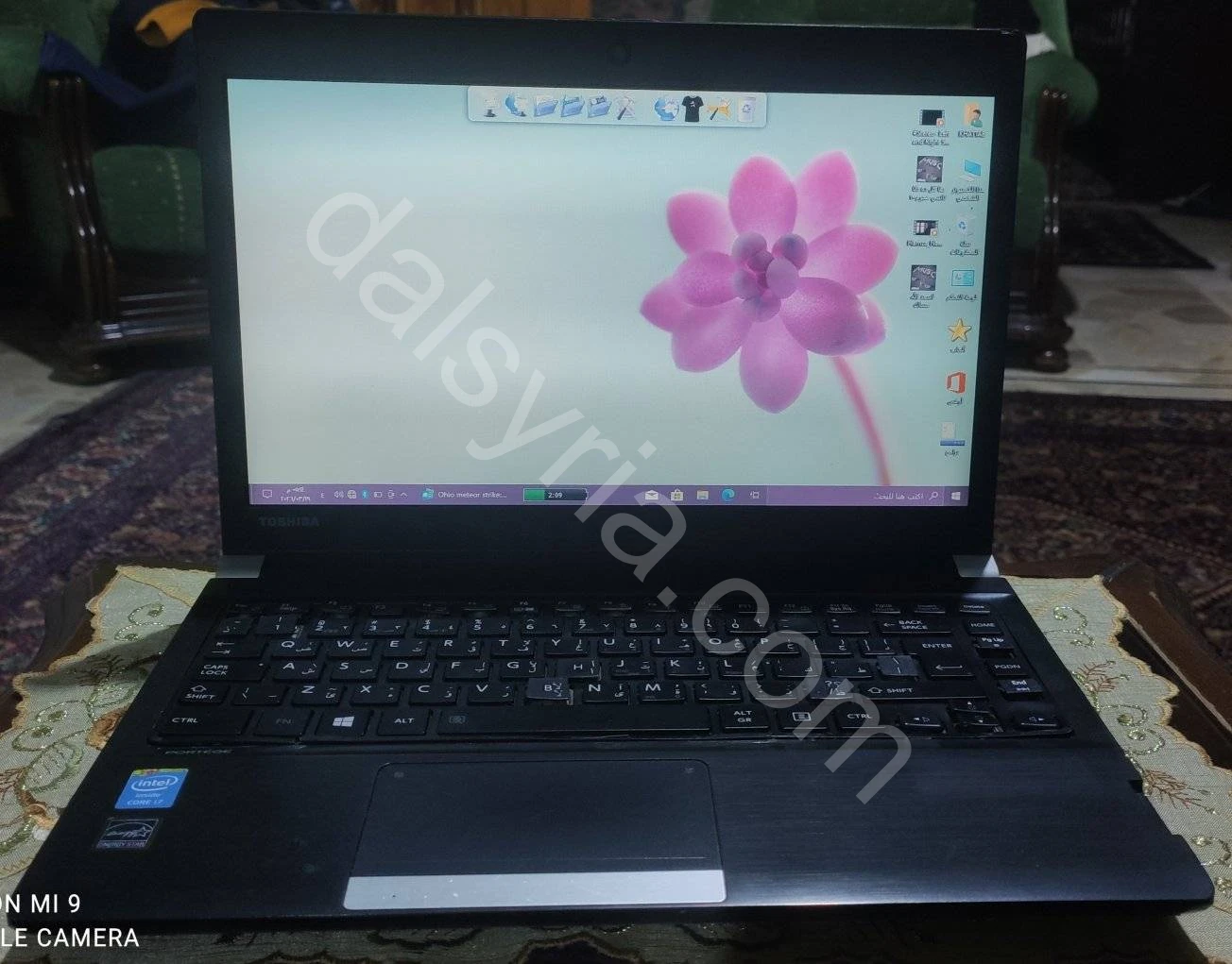 للبيع لابتوب نوع توشيبا