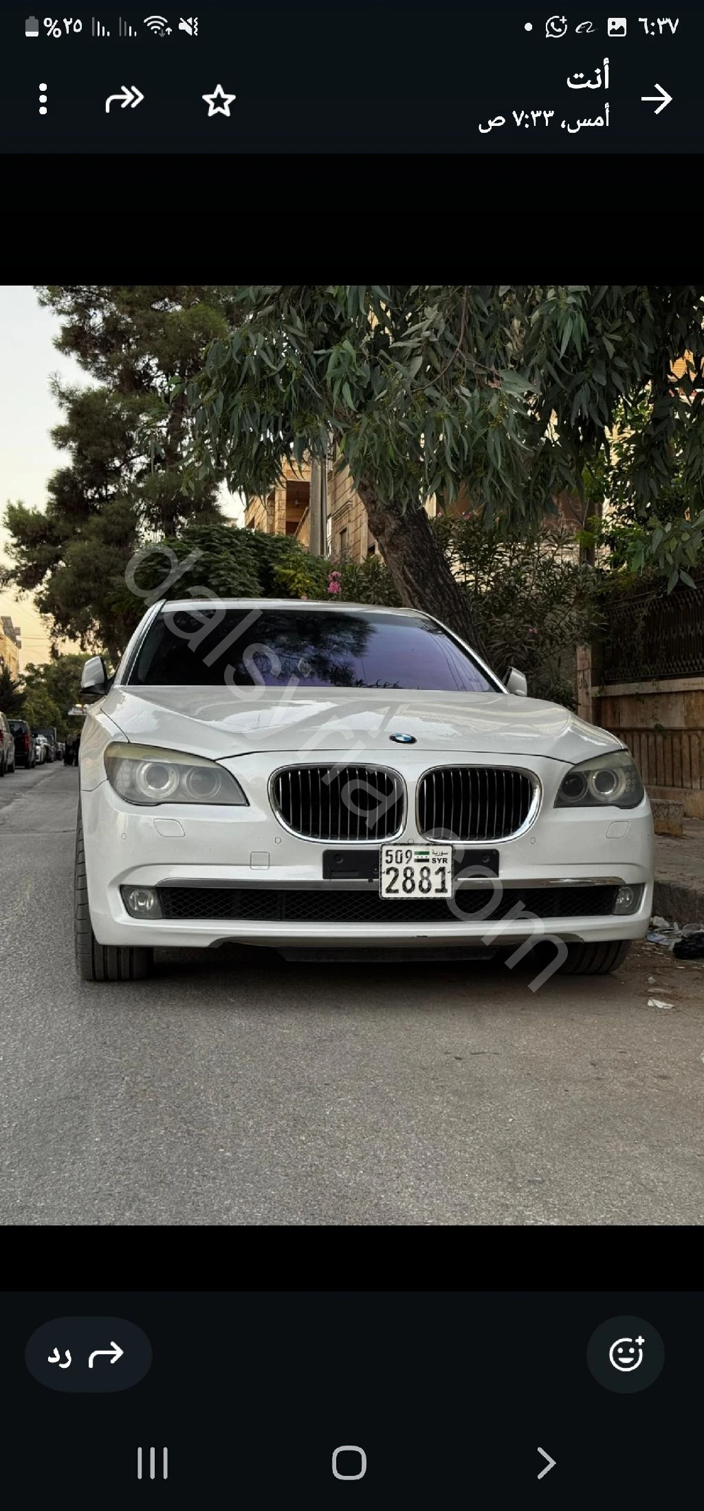 للبيع بي ام دبليو 740 2012