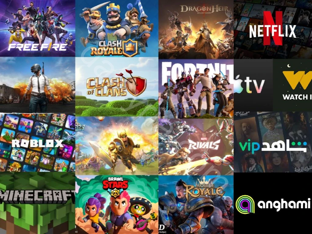 شحن العاب وتطبيقات في سوريا