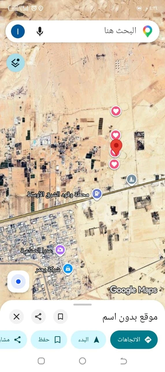 للبيع ارض صناعية 54 دونم في عدرا