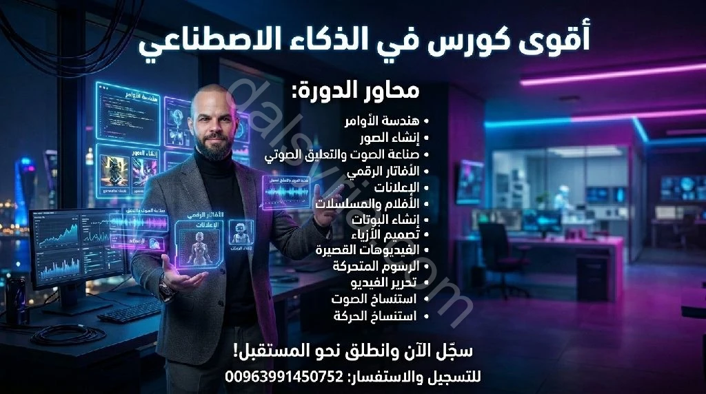 كورس التصميم والمونتاج بالذكاء الاصطناعي