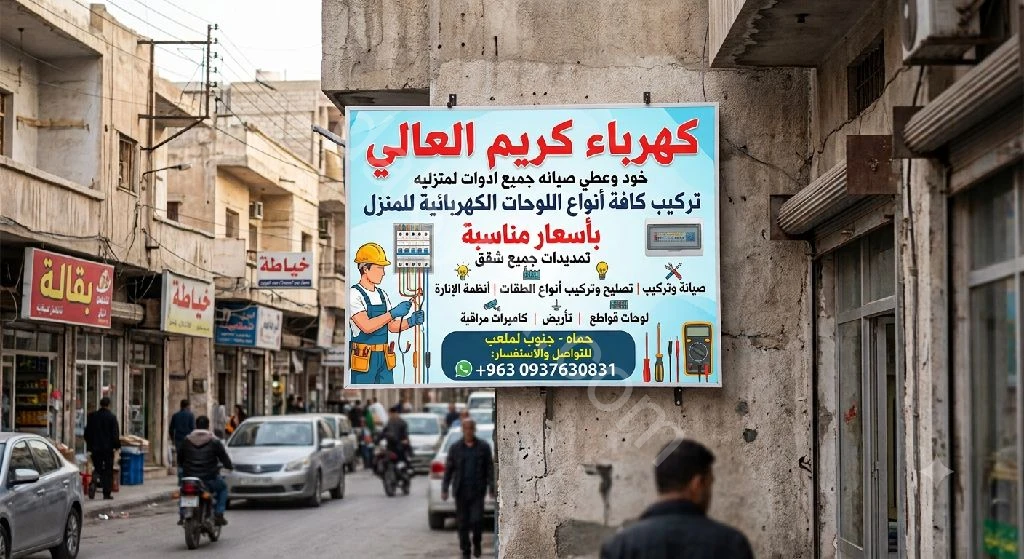 كهرباء كريم العالي جميع صيانه لعطال لمنزليه تركيب طقات تمديت جميع شقق