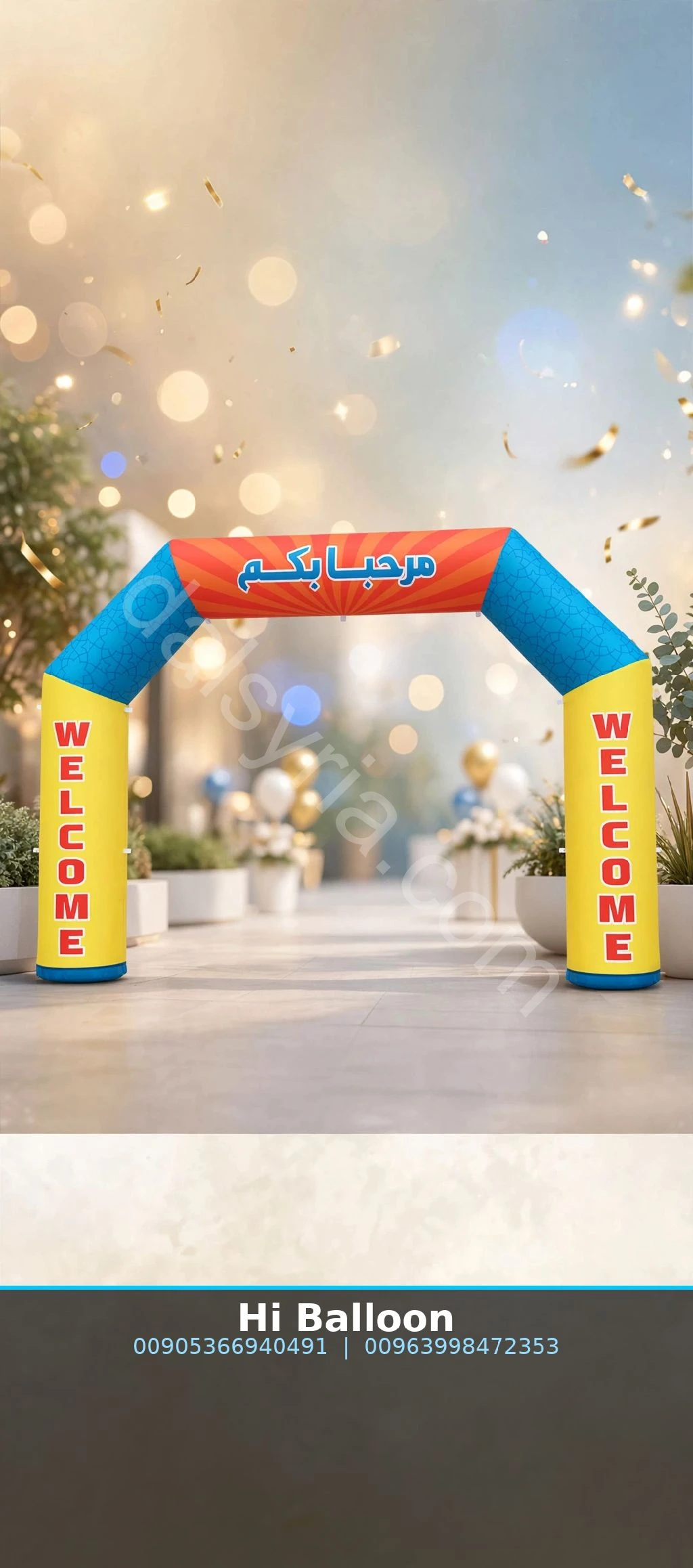  تصميم وتنفيذ حسب الطلب بالون إعلاني