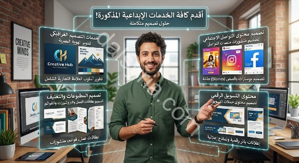  خدمات تصميم جرافيك احترافية